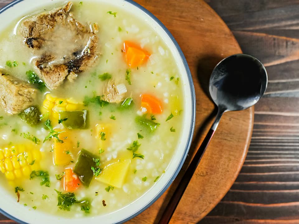 Chicken and vegetable soup