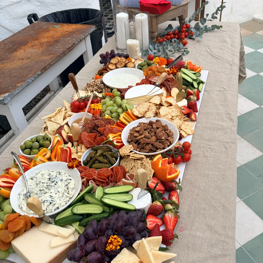 A grazing table for a private event